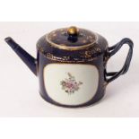 An 18th Century Chinese export famille rose teapot and cover,