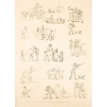 Thomas Rowlandson/Outlines of figures,