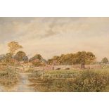 J Robinson/Iford Bridge/Near Christchurch, Hants/watercolour, 44.