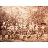Oscar Mallite (1829-1905)/Group of Naga Women/Aptina's Tribe, circa 1890/mounted albumen print,