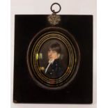 English School, early 19th Century/Portrait Miniature of a Gentleman/looking left,