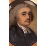 Attributed to Samuel Cotes (1734-1818)/Portrait of a Gentleman/possibly Reverend D Little/bust