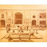 Sir Benjamin Simpson (1831-1923)/Courtyard of Wali Sher Ali Khan's Zenana/signed and numbered