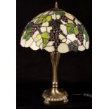 A Tiffany type table lamp,