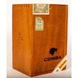 A sealed cabinet of twenty-five Cohiba Siglo III/3 Havana/Habana Cuban cigars/Provenance: Tidenham