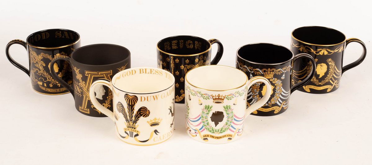 A Wedgwood mug commemorative of the Queen's Silver Jubilee,