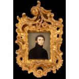 Prussian School, late 18th Century/Portrait Miniature of a Military Officer/looking left,