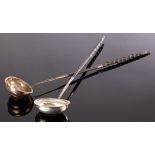 A George III silver toddy ladle, London 1792,