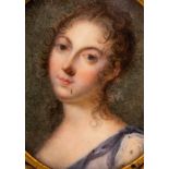 English School, 19th Century/Portrait Miniature of a lady/bust length,