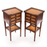 A pair of bedside tables by Jonathan Charles,