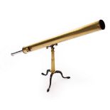 A brass telescope, Aitchison and Co.