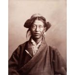 Portrait of a Tibetan Servant/half-length,