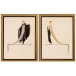 Erté (1892-1990)/Ready for the Ball/a pair/print,