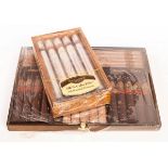 A box of twenty-five Churchill Dinner Time cigars and a sealed,