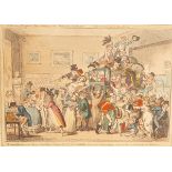 George Cruikshank (1792-1878)/A Swarm of English Bees Hiving in the Imperial Carriage/hand coloured