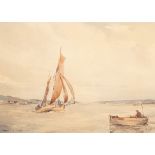 Francis S Leke (20th Century)/Fishing Boats/a pair/signed/watercolour,