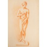 After Honoré Daumier/Nudes/initialled/five red chalk drawings,