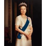 Anthony Buckley & Constantine Ltd/Her Majesty Queen Elizabeth II/three-quarter length photographic