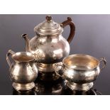 A three-piece silver tea service, Charles & Richard Comyns, London 1926,