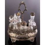 A Victorian silver cruet, Richard Martin & Ebenezer Hall, Sheffield 1864,