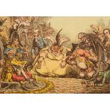 After James Gillray (1757-1815)/Introduction of Citizen Volpone & his Suite at Paris - Vide The