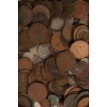 Sundry British copper and other coins CONDITION REPORT: Condition information is not