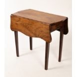 A George III mahogany two-flap Pembroke table,
