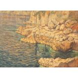 Italian School, 20th Century/The Capri Coast/oil on canvas,