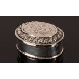 A late 17th Century German silver box, LS, Augsburg,