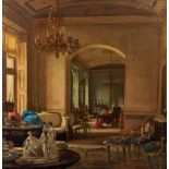 Frederick William Elwell RA (1870-1958)/Interior View of a Drawing Room/signed, dated indistinctly,