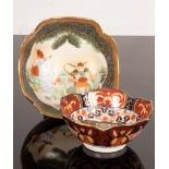 Two Chinese hand painted famille rose porcelain bowls,