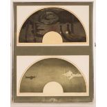 Stella Langdale (1880-1976)/The City of Dreams/two fan-shaped aquatints,
