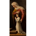 Italian School, 19th Century/Mother and Child/oil on canvas, 140cm x 68.