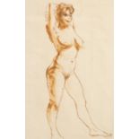 Pierce (Contemporary)/Seven Nude Studies/pen and ink wash,