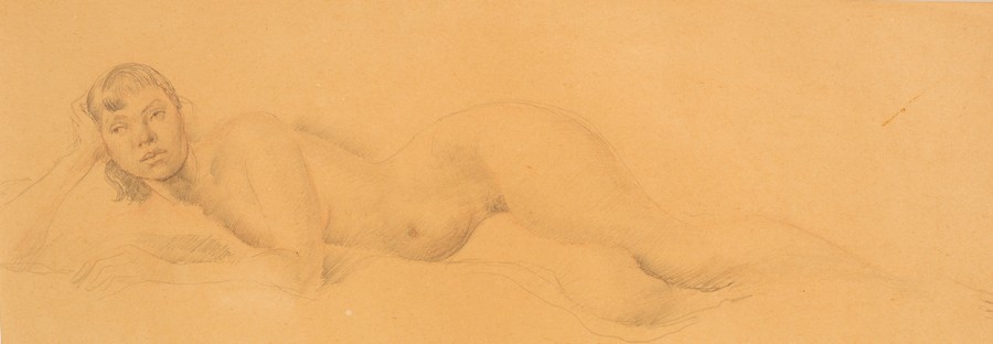 Sydney Horne Shepherd (1909-1993)/Study of a Nude Female/pencil on paper,