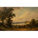 Alfred Vickers (1786-1868)/View on the Isle of Wight, 1865/signed lower left/oil on board,