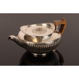 A George III silver teapot, William Bennett, London 1806,