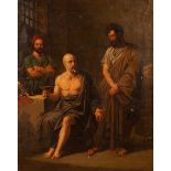 19th Century School/The Death of Socrates/oil on canvas, 40cm x 31.
