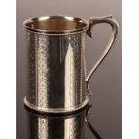 A Victorian silver Christening mug, Joseph & Edward Bradbury, London 1868,