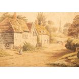 E S Cole (19th Century)/Leckhampton near Cheltenham/signed,