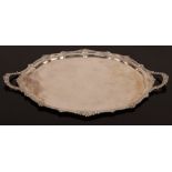 A George III silver tray, William Frisbee, London 1805,