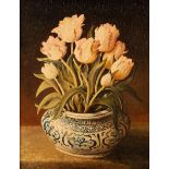 20th Century/Vase of Tulips on a Table/oil on canvas,