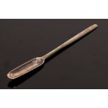 A George I silver marrow scoop, William Scarlett, London 1727, 20cm long,