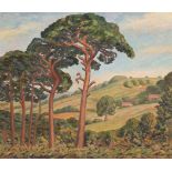 Charles Edwin Andrew (1911-1996)/Meon Hill from Mickleton Wood/oil on board, 50.