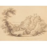 Charlotte L May (19th Century)/A Prospect of Blaise Castle/inscribed/pencil, 17.5cm x 21.