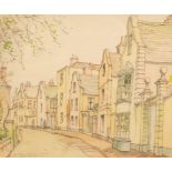 Robert Forman (20th Century)/The Strand, Topsham on the Exe/signed,