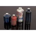 Four Chinese snuff bottles, 19th/20th Century, the largest 10cm high,