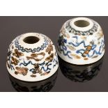 A pair of Guangxu period Doucai porcelain vessels,