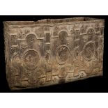 A William and Mary rectangular lead cistern, dated 1691,