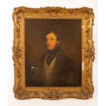 Henry Calvert (1798-1869)/Portrait of William Hicks Hicks Beach (1810-1844)/half-length,